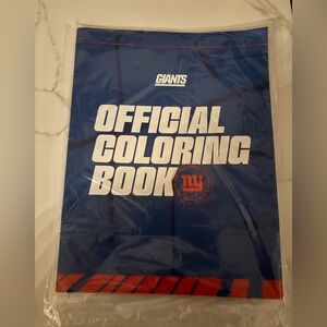 NWOT Official Giants Coloring Book with Crayons